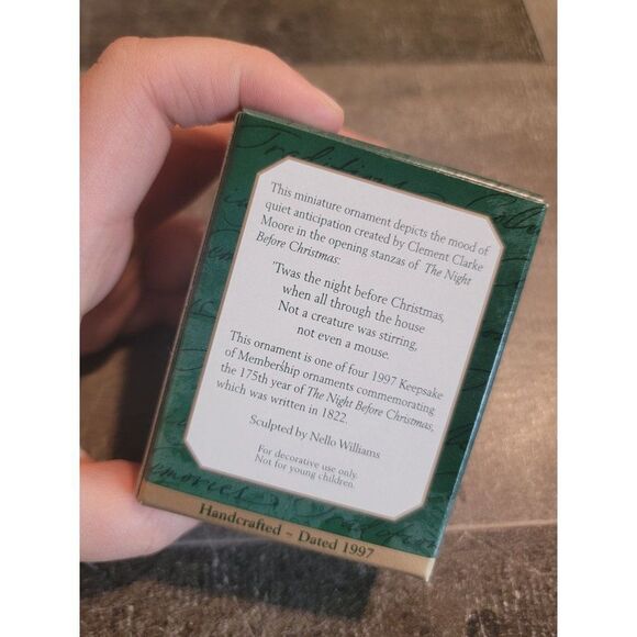 Hallmark 1997 ready for Santa mini ornament Xmas decor - Picture 4 of 4